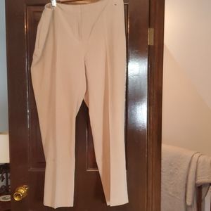 Plus size tan dress pants
